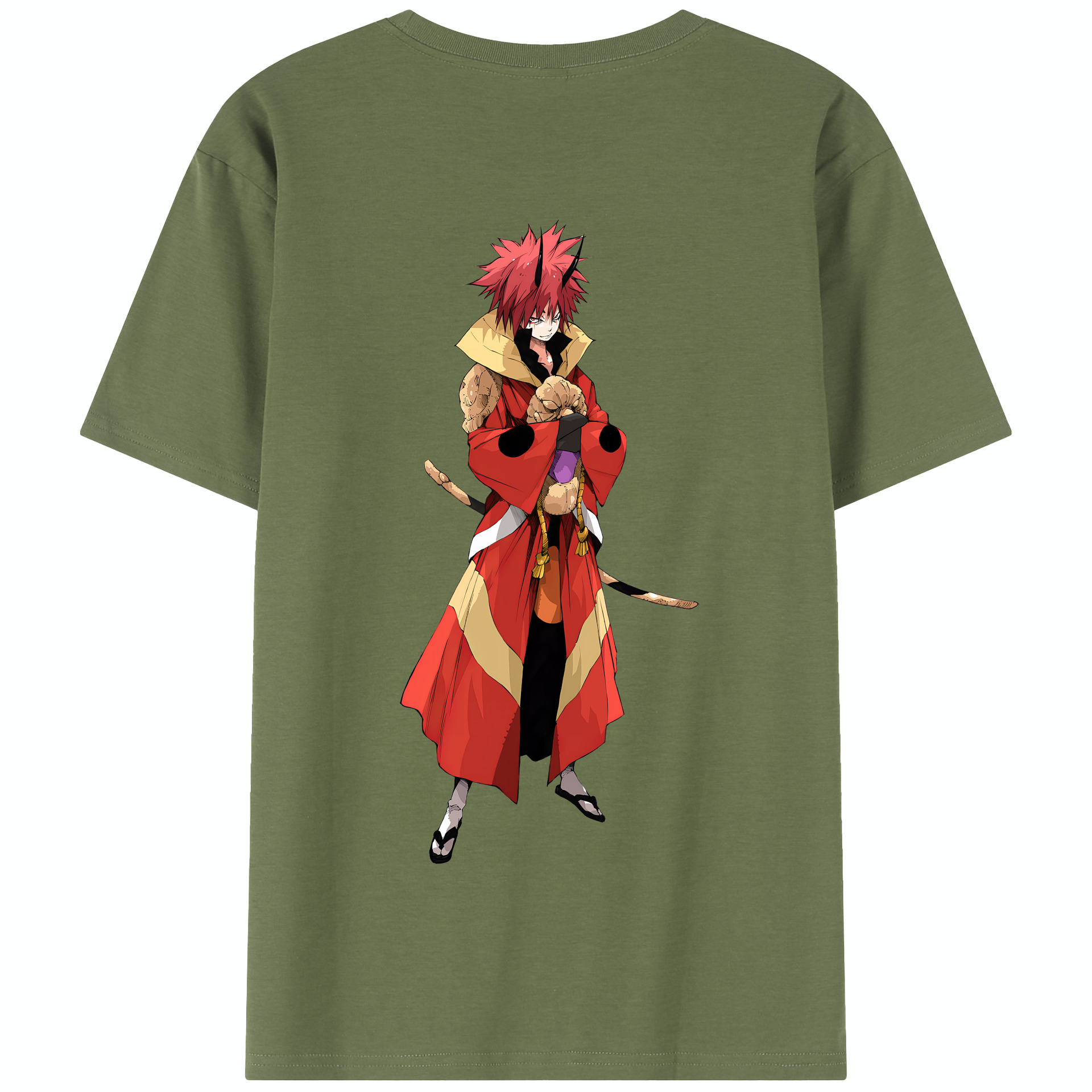（画像用） 転スラ Regarding Reincarnated to Slime 綿100％半袖Tシャツ（背面プリント）